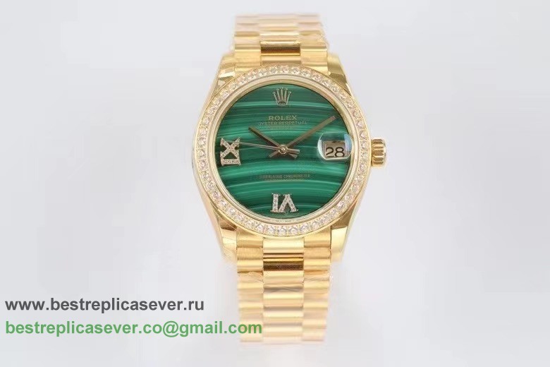 RXGR Rolex Datejust Swiss ETA 3255 Automatic S/S 31MM Sapphire Diamonds Bezel RXWR1