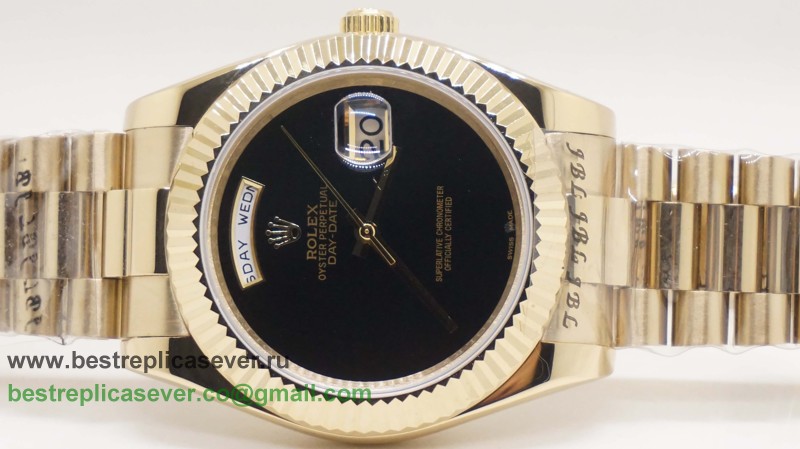 Rolex Day-Date Automatic S/S 41MM Sapphire No Markers RXG456
