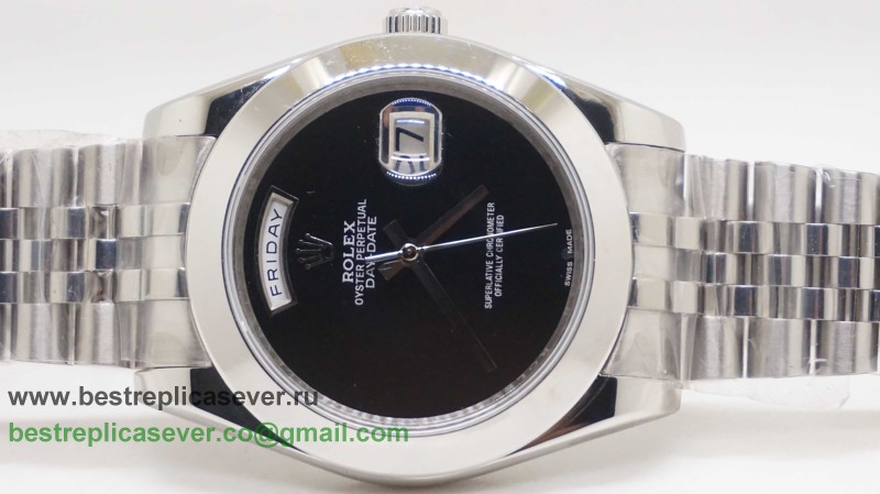 Rolex Day-Date Automatic S/S 41MM Sapphire No Markers RXG457