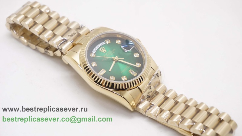 Rolex Day-Date Automatic S/S 36MM Sapphire No Markers RXG459